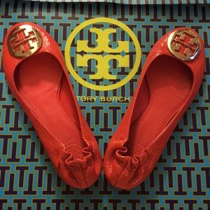 Tory Burch Patent Reva Flats